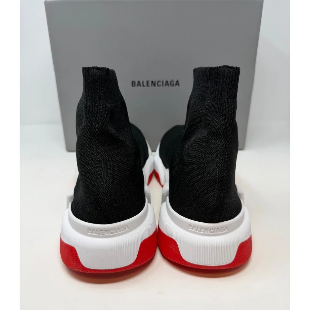 Balenciaga Speed 2.0 Trainer Black/White/Red Size 13 US 46 EU